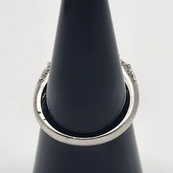 Meda Sterling Silver Halo Marquise CZ Ring (7)